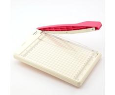 Vaessen Creative 2137-038 Guillotina Trim Easy, 6 x 8.5 Pulgadas, Cortadora para Cortar Papel, Cartulina, Goma Eva, Fieltro, Hojas de Corcho y Otros Materiales de Manualidades, Blanco, 15.2 x 21.6 cm