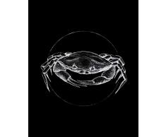 Komar Wandbild Von Crab Black | Poster, Bild, Wohnzimmer, Schlafzimmer, Dekoration, Kunstdruck | ohne Rahmen | P080D-40x50 fotomural, Negro, Blanco