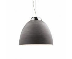 Ideal Lux TOLOMEO SP1 D40 iluminación de techo Chrome, Gris E27 - Lámpara (Chrome, Gris, Cocina, Round, Surfaced, Vidrio, Metal, IP20)