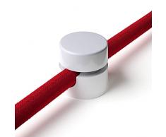 Lightstock 700104 1 Columpio de Dos Piezas para Cable Textil, Blanco, 1x StÃ¼ck