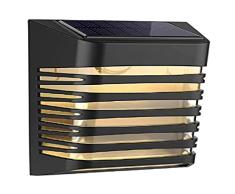 oditton Luz Solar Exterior, Apliques Lampara Solar Exterior con 9 Horas de Larga DuraciÃ³n, 2 Modos, Luz de Escalera Solar Cuadrada, Foco Solar Exterior Decorativa para JardÃ­n, Garaje, Calle, Patio