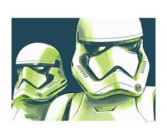 Komar Wandbild Von Star Wars Faces Stormtrooper | Kinderzimmer, Jugendzimmer, Dekoration, Kunstdruck | ohne Rahmen | WB172-40x30 fotomural, carbÃ³n