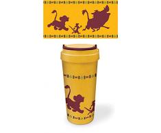 Le Rei Lion EMG25340 - Taza de viaje ecolÃ³gica (425 ml), diseÃ±o de Hakuna Matata