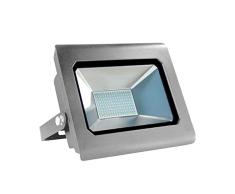 7H Sevenon 183842 Proyector Led 100W Ultraslim de Exterior Ip65 Orientable Aluminio 4000K