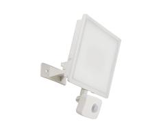 Xanlite - Proyector exterior blanco con detecciÃ³n LED integrada (50 W (4000 lÃºmenes)
