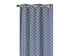 Atout Ciel Cortina con Ojales, 140 x 240 cm, Color Azul Listo para Colocar