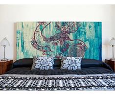 Oedim - Cabecero Cama PVC Impresión Digital | Elefante 200 x 60 cm | Cabecero Original y Económico