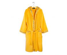 spugnissima - Albornoz con Capucha Yupi Junior 100% algodÃ³n Liso 6-8 aÃ±os Amarillo