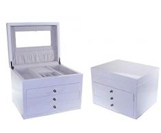 DOREX Joyero, Madera, Blanco, Ãnica