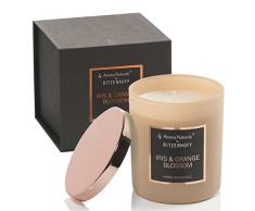 Ritzenhoff Aroma Naturals Selection Vela Aromática, Iris & Orange Blossom, con Tapa de Metal