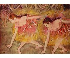 Legendarte Edgar Degas Bailarines inclinándose Impresión Digital sobre Lienzo, cm. 50x70