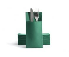 Alvotex Chic Airlaid 50 - Servilletas Desechables (39 x 40 cm), Color Verde