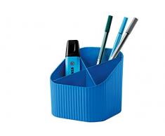 HAN Organizador de escritorio Re-X-LOOP - say yes to 100% recycled, moderno y juvenil diseño para todos los artÃculos de papelerÃa, azul, 17238-914