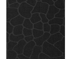 Deco Tapis - 1740254, Tapete De Entrada Rectangulo, 45 X 75 Cm, Galets, Alfombra De Entrada, Negro