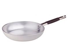 Ollas Agnelli Pan Radiante Recto, de Aluminio, de Espesor 5 mm, con Mango Tubular de Acero Inoxidable Cool, de Plata, 40 cm