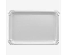 Einweggeschirr & Besteck Vajilla Desechable & Cubiertos 95623Â 500Â Plato, cartÃ³n [FF], Rectangular, 18Â x 26Â cm, Color Blanco