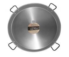 Garcima paellera de acero pulido, color gris, 90 cm