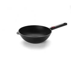 Woll Diamond Logic XR - SartÃ©n para wok y agitador (inductiva, diÃ¡metro de 30 cm, 10 cm de alto, con mango extraÃ­ble, apta para todo tipo de fuegos, aluminio, apto para horno, color negro