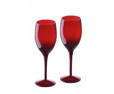 Artland Midnight Juego de 2 Copas de Vino Rojas