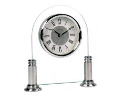 Acctim 36427 Bewdley Reloj de Chimenea, Color Plateado y Blanco