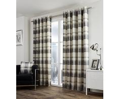 Dreams n Drapes 46 x 182,88 cm Balmoral a Cuadros con Forro Cortinas, Slate