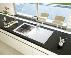 respekta NEWYORK86X50W Fregadero blanco, 86 cm