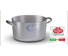 Ballarini Profesional Cacerola Media con 2Â Asas, Aluminio, Gris, 45. cm