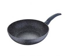 Bergner Orion Wok, Aluminio Forjado, Gris, 28 cm