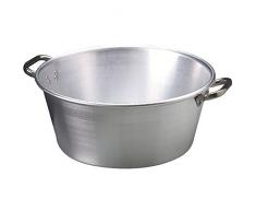 Ollas Agnelli condensaciÃ³n Jam Aluminio, con 2 Asas en Acero Inoxidable, 20 litros, Plata