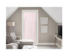Soleil docre Panama - Visillo para Puerta (algodÃ³n, 90 x 200 cm), Color Rosa