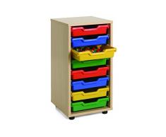Mobeduc Mueble Infantil Bajo cubetero 1 Columna, Haya, Haya, 36x40x76.5 cm