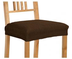 Martina Home Emilia Pack de Fundas Silla, Tela, Marrón, 40 a 50 cm De Ancho del Asiento, 2 Unidades