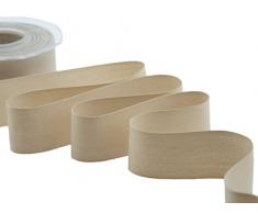 Furlanis - Poly Algodón, Cinta De Polialgodón Mate Para Embalaje Regalo, Decoraciones, Bomboneras - Beige, 35 mm x 25 m