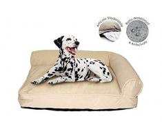 Cama Sofà Toby para perros y gatos, beis, 89x64x20cm