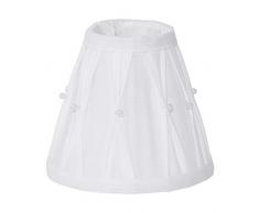 EGLO 1+1 VINTAGE Universal Blanco Tela pantalla de lámpara - Lámpara de tonos (Universal, Interior, Blanco, Tela, 120 mm, 130 g)