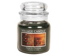 Village Candle Home - Tarro de cristal (10 x 10,1 x 11,6 cm), color verde, vidrio, Verde, 10 x 10.1 x 11.6 cm