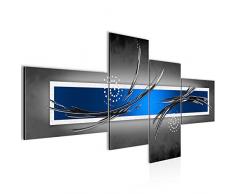 102641c - Imagen abstracta para pared (200 x 100 cm, lienzo de fieltro, tamaÃ±o XXL, 4 piezas, fabricado en Alemania, listo para colgar)