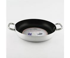 Unbekannt Aluminio Y teflÃ³n Cacerola con Asas de Acero Agnelli cm.46 cod.ALSA110S45