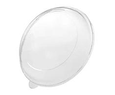 Tessera Bio Products QRL7501000TR Recycledes PET Tapas para Ensaladera de caña de azúcar 750 ml-1000 ml, redondas, 21,4 cm de diámetro, 50 unidades