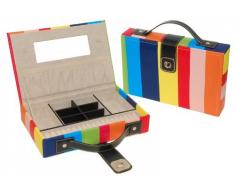 DOREX Joyero Plano, Polipiel, Multicolor, Ãnica