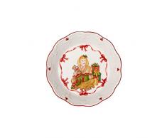 Villeroy & Boch - Fuente con motivo de niÃ±a abriendo regalos Toys Fantasy, fuente pequeÃ±a de Premium Porcelain, varios colores, 16,5 x 16,5 x 3 cm