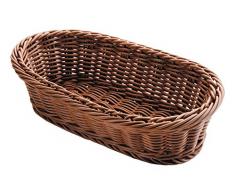 Lacor - 63882 - Cesta De Pan Oval 28x16x8 cm - Marrón