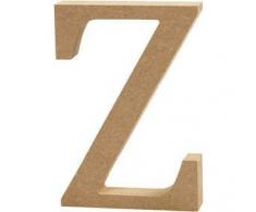 Creativ Company Escultura Decorativa con Forma de Letra A, en Tablero de Densidad Media, marrÃ³n, Madera, marrÃ³n, 9 x 2 x 13 cm