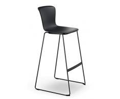 Sedus se:Spot Stool Taburete de Bar, Aluminio, Negro, Negro, 109 cm