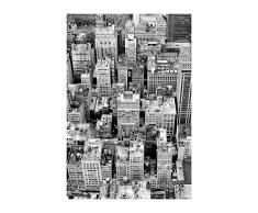 Komar Wandbild Von Roof Top | Poster, Bild, Wohnzimmer, Schlafzimmer, Dekoration, Kunstdruck | ohne Rahmen | P125-50x70 fotomural, Negro, Blanco y Gris