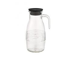 APS Jarra de cristal OLD Fashioned de 12 cm de diÃ¡metro, 26 cm de alto, 1,8 litros de vidrio, polipropileno, tapa de silicona con colador colector