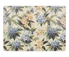Creative Tops - Manteles Individuales rectangulares (40 x 29 cm, Base de Corcho), diseño Floral Tradicional