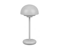 Reality Leuchten Elliot R52306177 - LÃ¡mpara led para mesa exterior (plÃ¡stico, 2 W, luz LED tÃ¡ctil), color gris