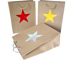 Heku 22 â 30823 â 35 â Bolsa de Regalo, Papel, Metálico, 9 x 28 x 35 cm