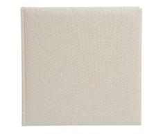 Goldbuch Summertime Trend 2 24605-Álbum (60 páginas Blancas con separadores de pergamino, Cubierta de Lino, álbum de Fotos para Pegar), Beige, 25 x 25 x 4 cm